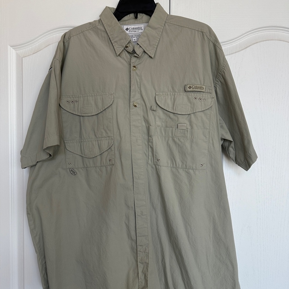 Columbia PFG Mens Short Sleeve Out Door Size XL